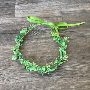 Green Leafy Kids Headband